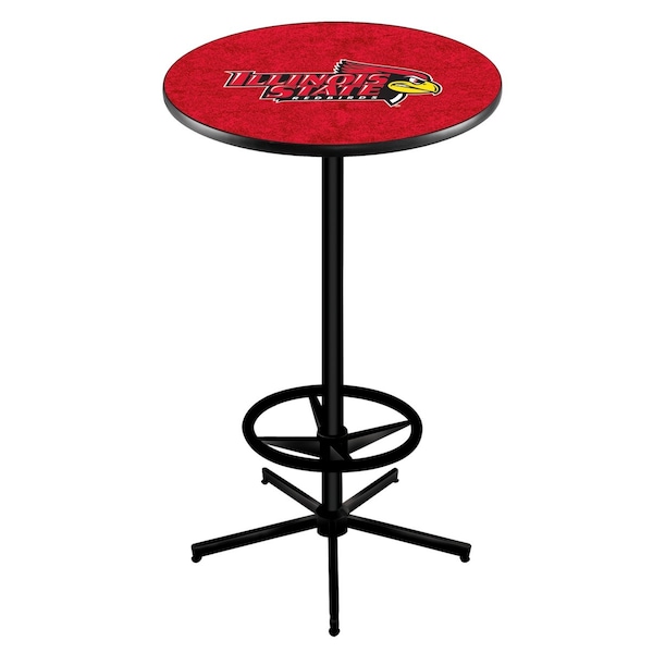 42" Black Illinois State Pub Table